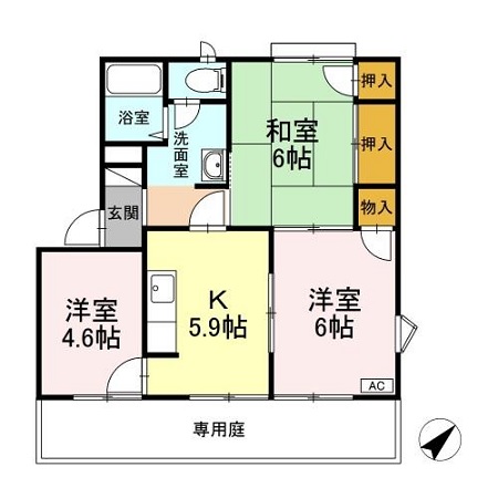 アーバンアヴェニューI棟の間取り