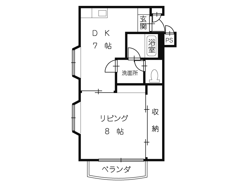 コーポＹＡＭＡの間取り