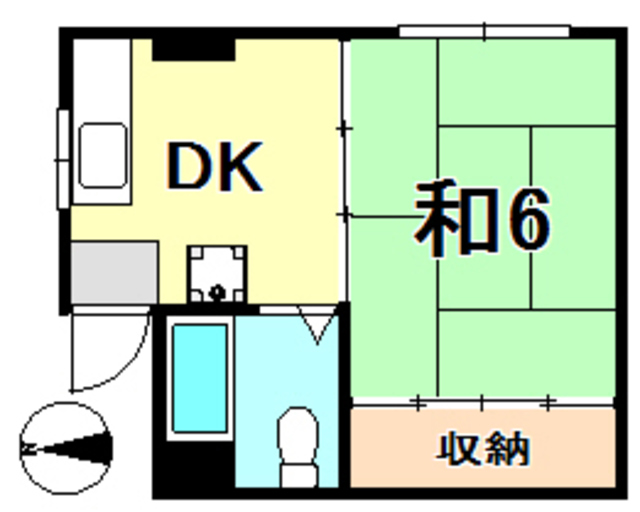 神戸市中央区再度筋町のマンションの間取り