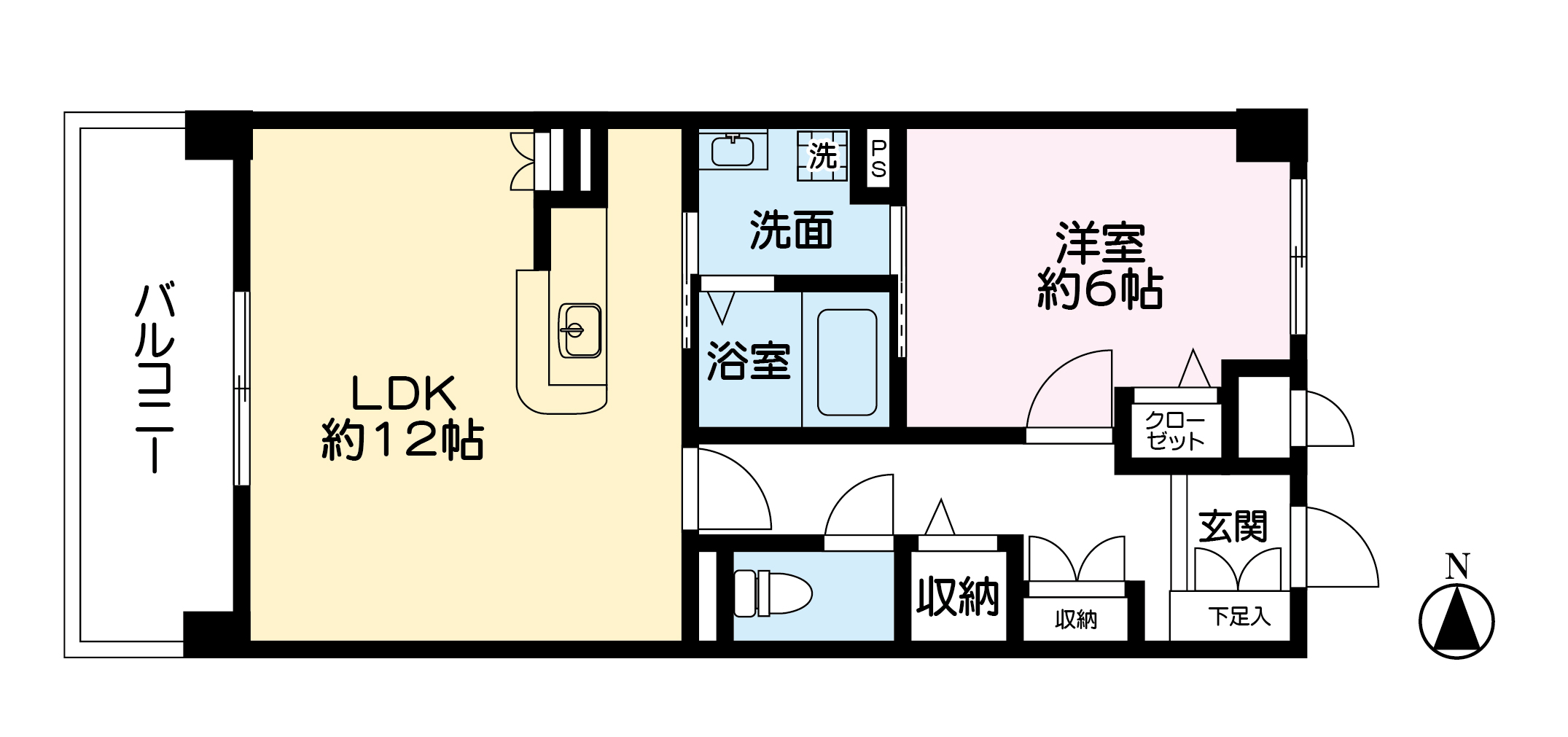 サンシャイン清水　　4階の間取り