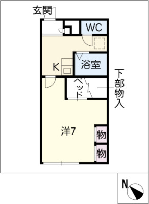 レオパレスアトリウムの間取り