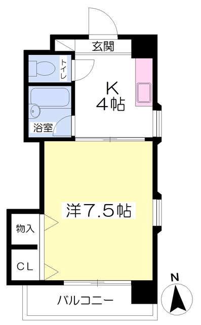 松山市松前町のマンションの間取り