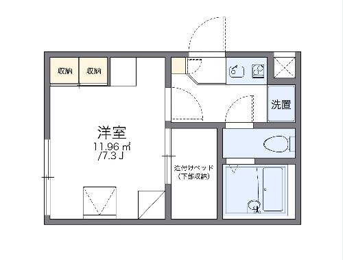 レオパレスＫＭＳの間取り