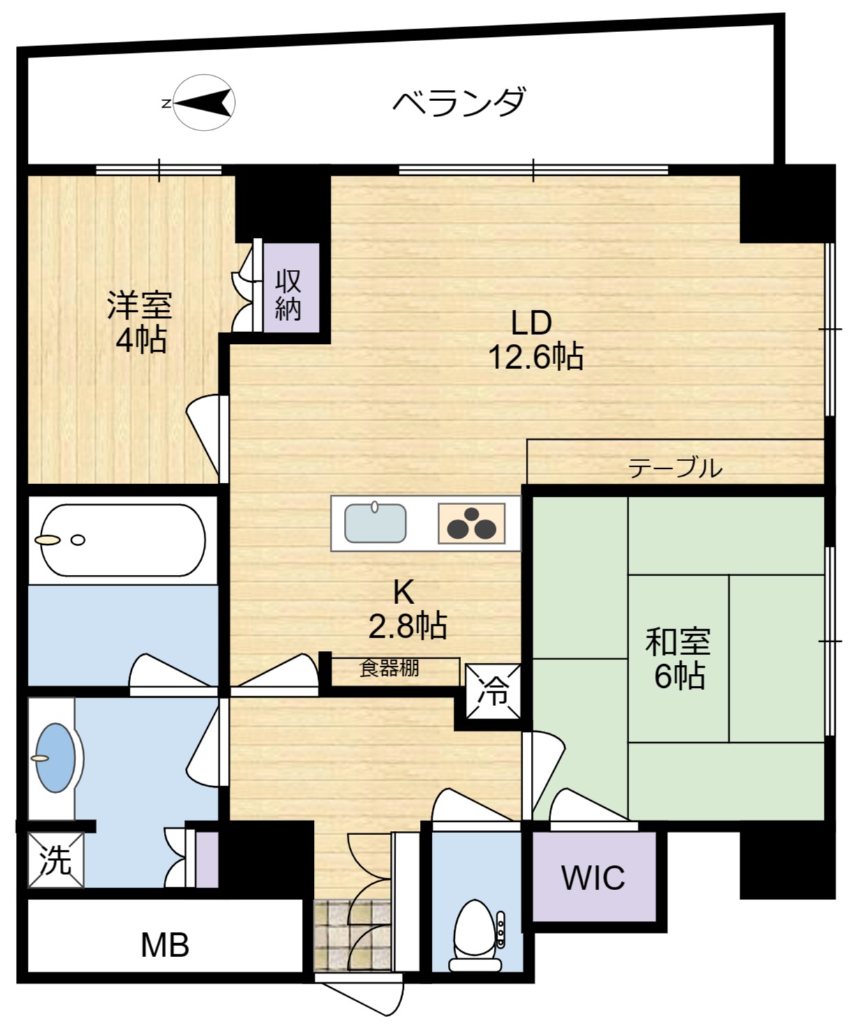 シェルゼ雷門の間取り