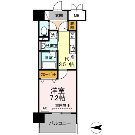 クレールクリヤマの間取り