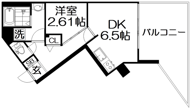 FLAT HOSHIDAの間取り