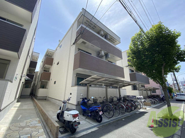 大阪市東淀川区瑞光のアパートの建物外観