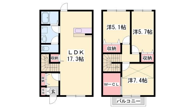 レオントポディウムI番館の間取り