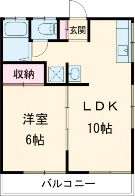 江戸川区東葛西のアパートの間取り