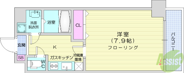 グレースＪＵＮの間取り