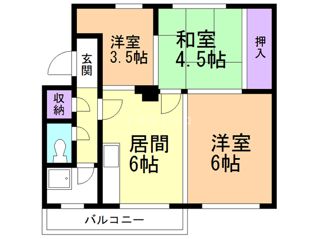 新光ハイツの間取り