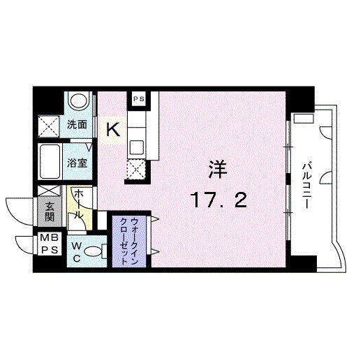 ラ・ペジーブル新町の間取り