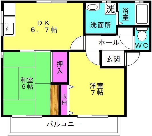 アレーゼ岡本の間取り