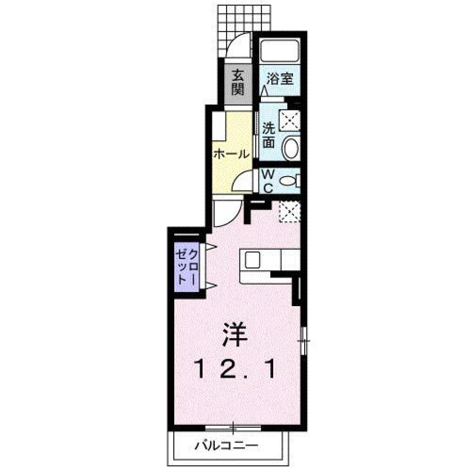 プラシード山越ＡＢの間取り