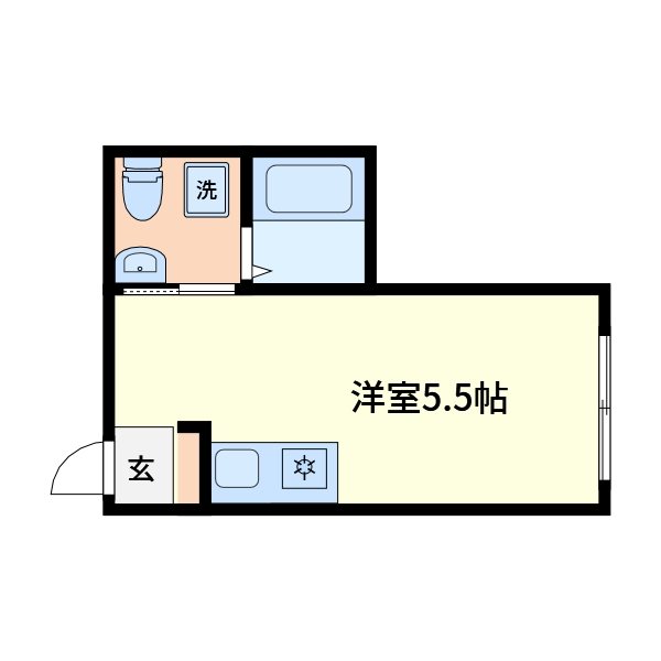 江戸川区南葛西のアパートの間取り