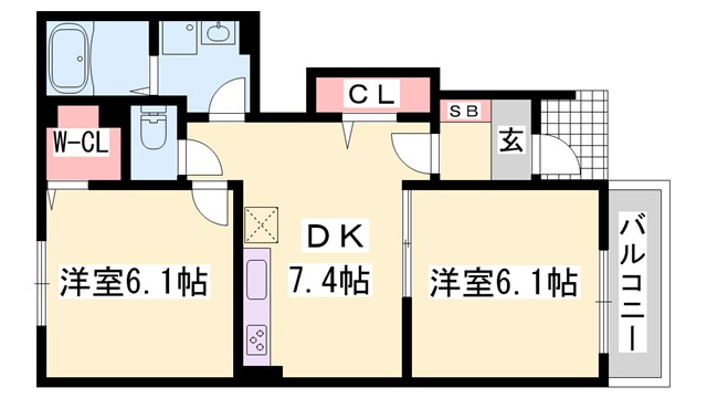 ノースカレントVの間取り