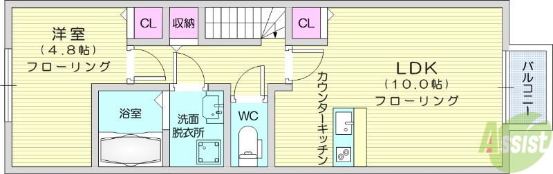 【碧い星空のセレニティの間取り】