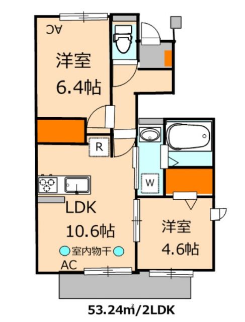 三鷹市井の頭のアパートの間取り