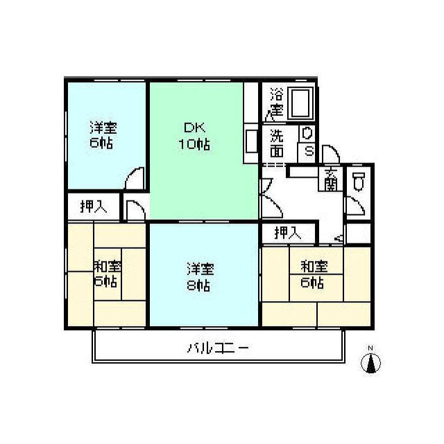 オークビレッジＡ棟の間取り