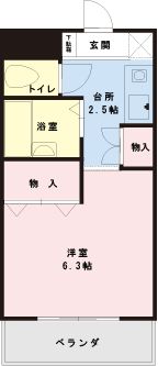 【浦安市北栄のマンションの間取り】