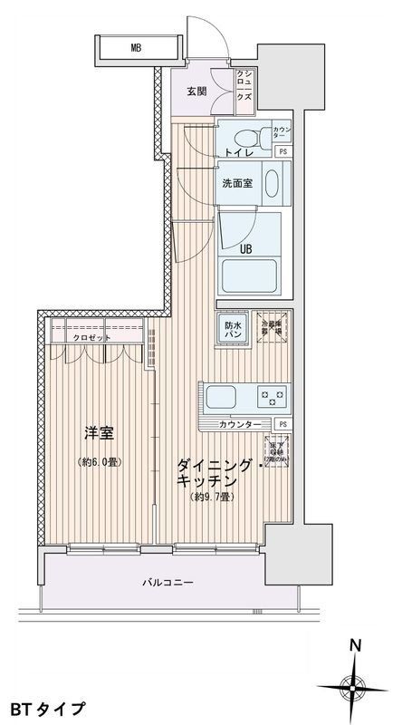 【エスティメゾン錦糸町IIの間取り】