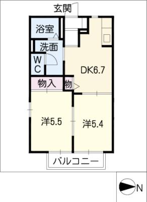 クレストアベニュー西香ノ木の間取り