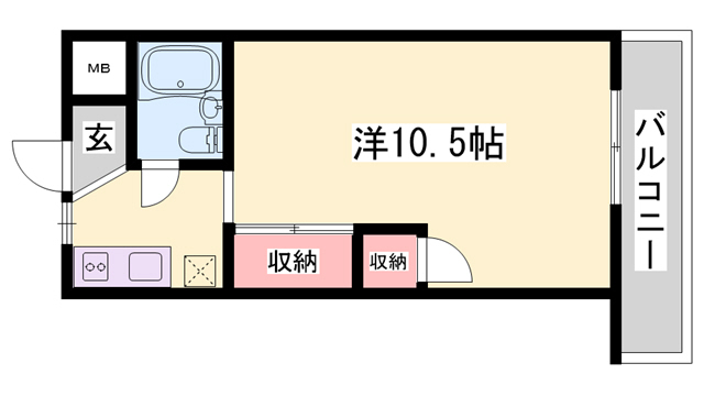 明石市小久保のマンションの間取り