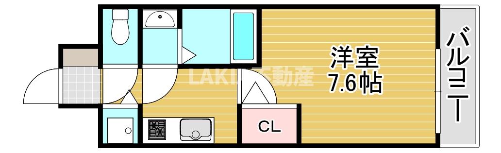 カーサレグラス城東セントラルの間取り