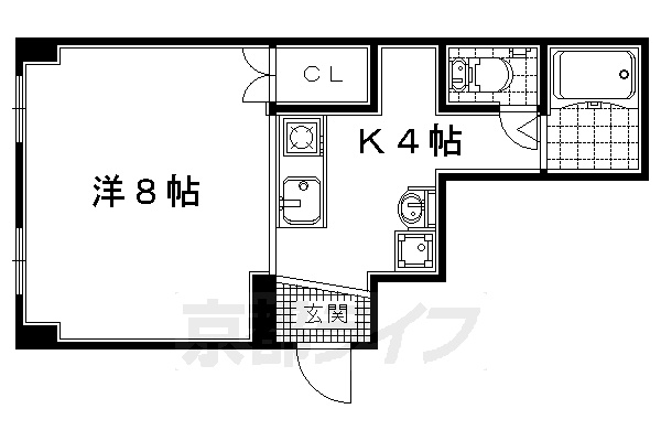 宇治市槇島町のマンションの間取り