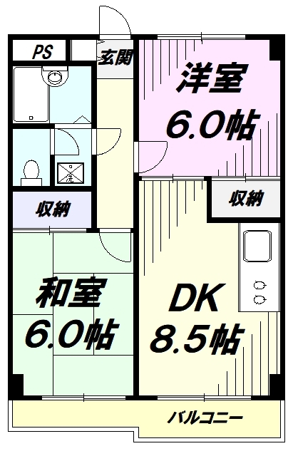 【ネクサス東青梅の間取り】