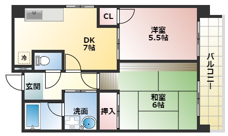 メゾンアドラブールの間取り