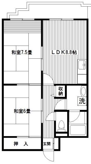 【ＭＥＩＳＯＮ　ＤＥ　山田の間取り】