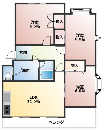 フォーシーズン和歌山Iの間取り