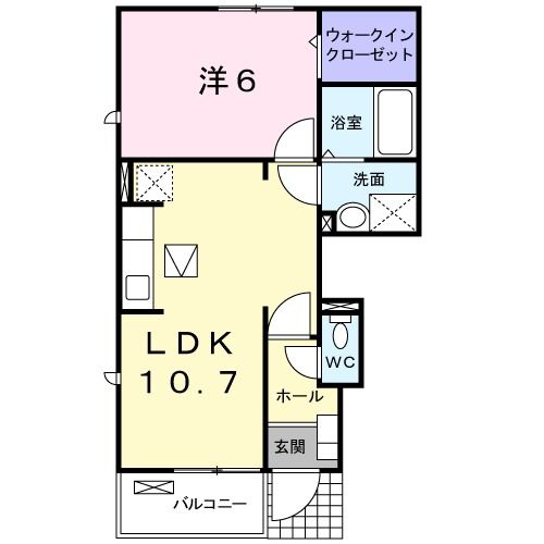 河北郡津幡町字加賀爪のアパートの間取り