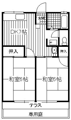 【シティハイムオレンジの間取り】