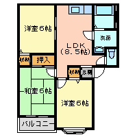 アネックスリブABの間取り