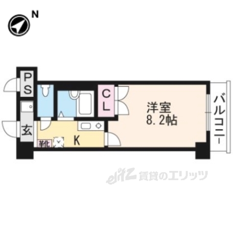 草津市笠山のマンションの間取り