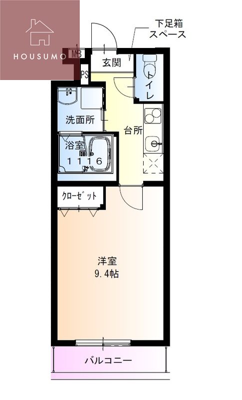 フジパレス明美町の間取り