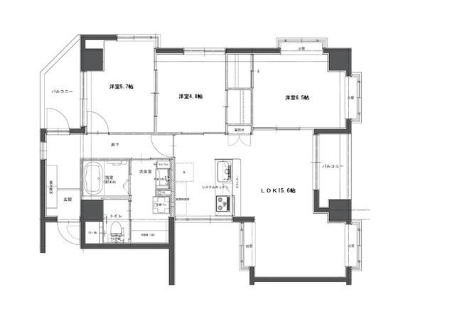 藤沢市湘南台のマンションの間取り