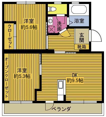 エクセルコート５の間取り