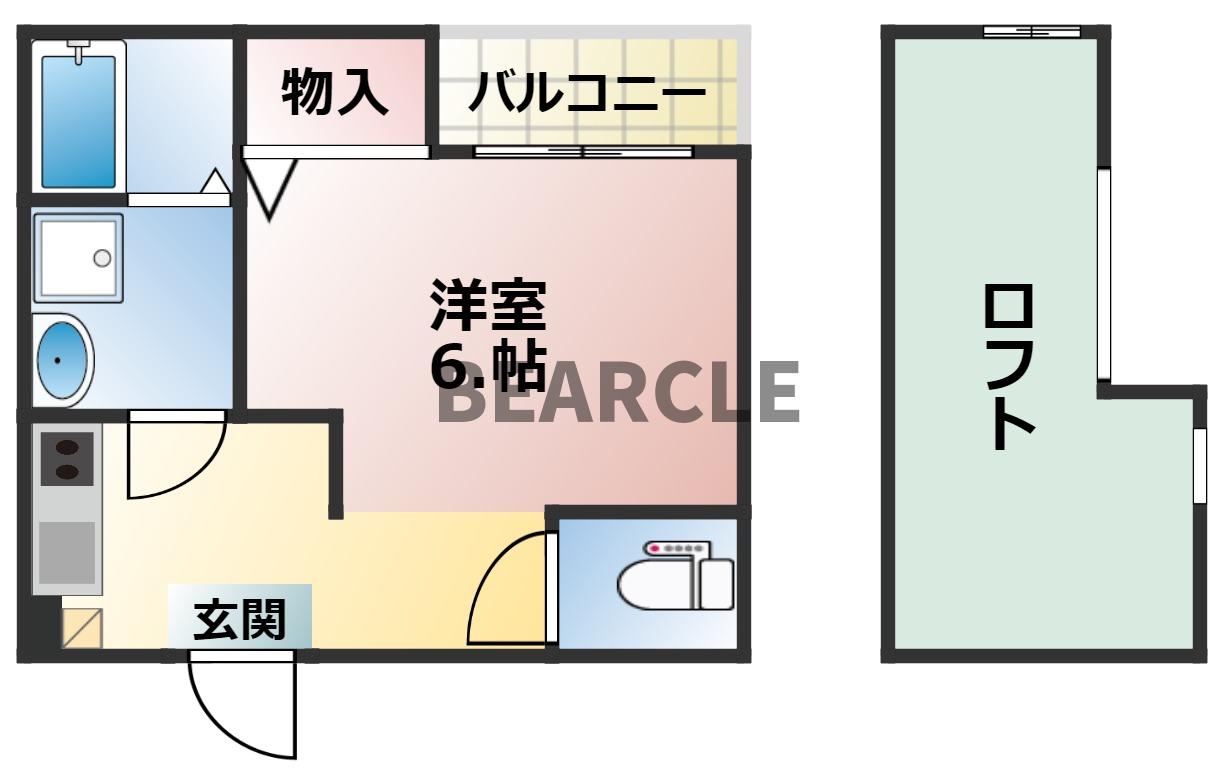 クレセント大亀谷の間取り