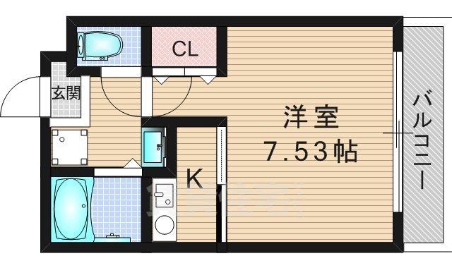 三洋シティ2号館の間取り