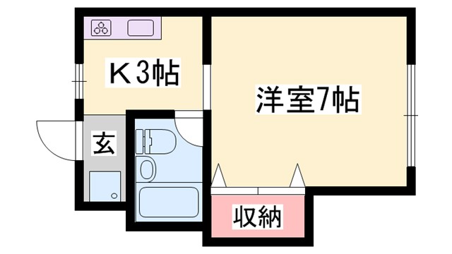 コーポ西中島の間取り