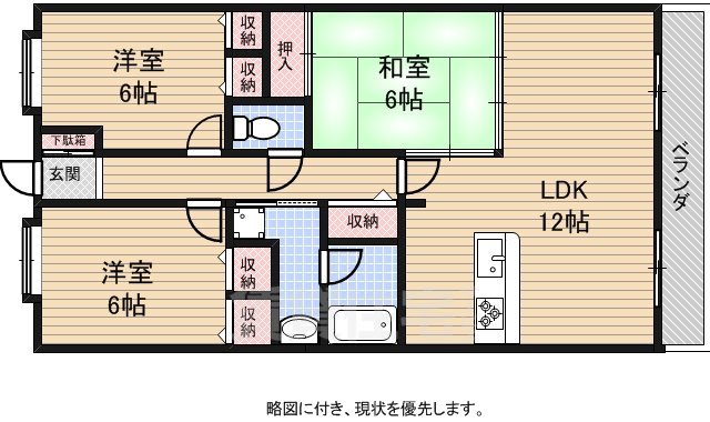 【ソルプラーサ堺の間取り】