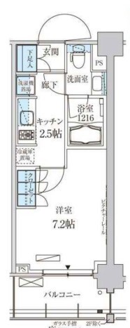 パークアクシス菊川ステーションゲートの間取り