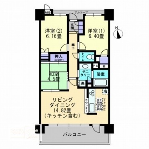 【アルファステイツ伏石サンフラワー通りの間取り】
