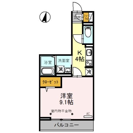 吉川市保のアパートの間取り