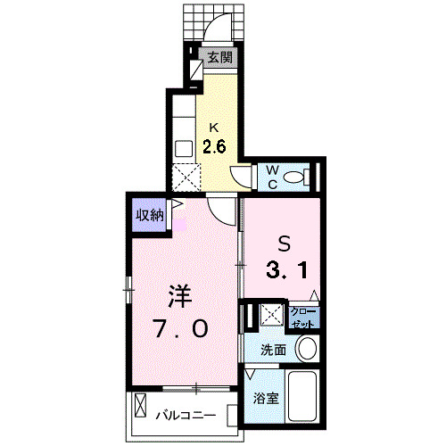 エクセレント山口の間取り