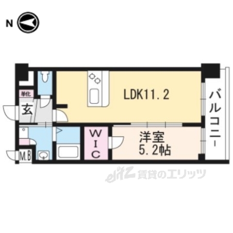 ベラジオ京都一乗寺の間取り