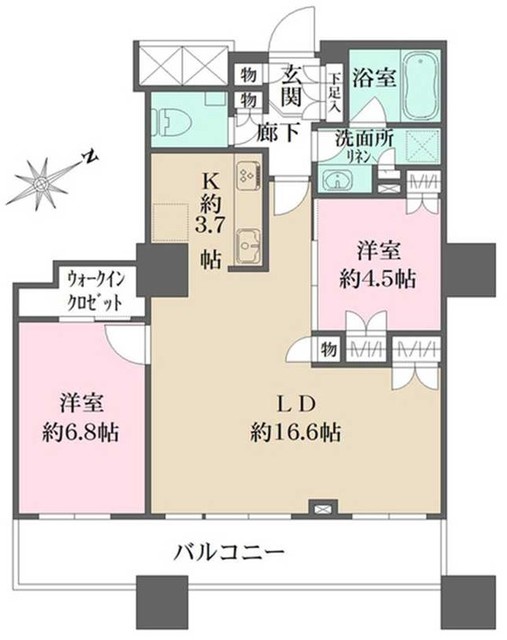 ザ・パークハウス西新宿タワー60の間取り